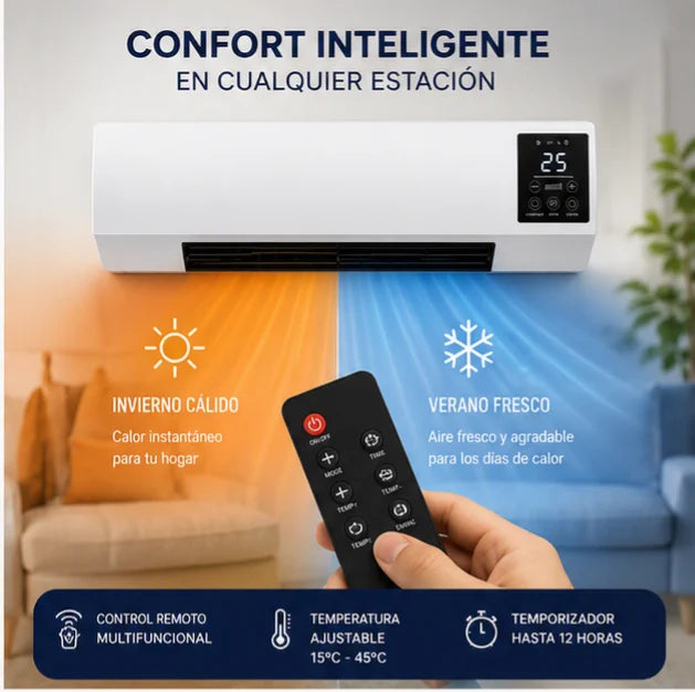 CALEFACTOR INTELIGENTE 2 EN 1 CALOR Y FRESCURA TODO EL AÑO