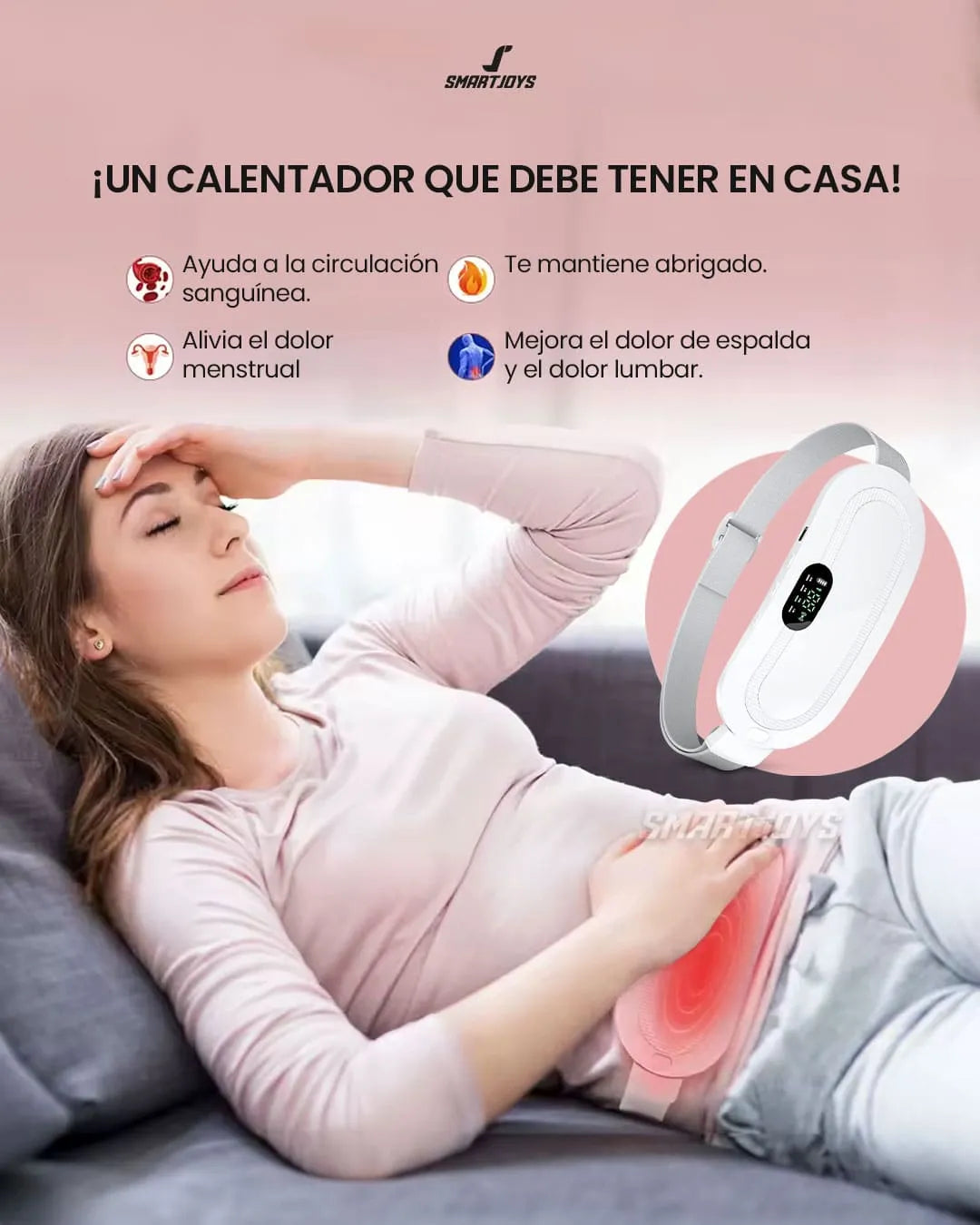 CINTURON TERMICO PARA COLICOS MENSTRUALES