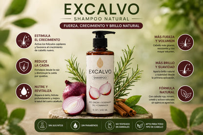 SHAMPOO EXCALVO FORTALECIMIENTO Y REVITALIZACION CAPILAR